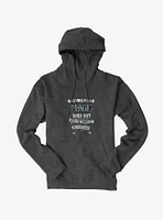 Harry Potter BW Wands Out Quote Hoodie