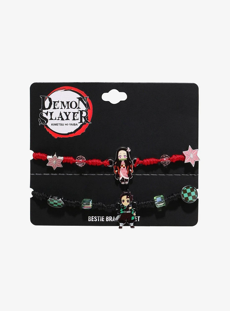 Demon Slayer: Kimetsu No Yaiba Tanjiro & Nezuko Best Friend Bracelet Set