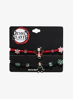 Demon Slayer: Kimetsu No Yaiba Tanjiro & Nezuko Best Friend Bracelet Set