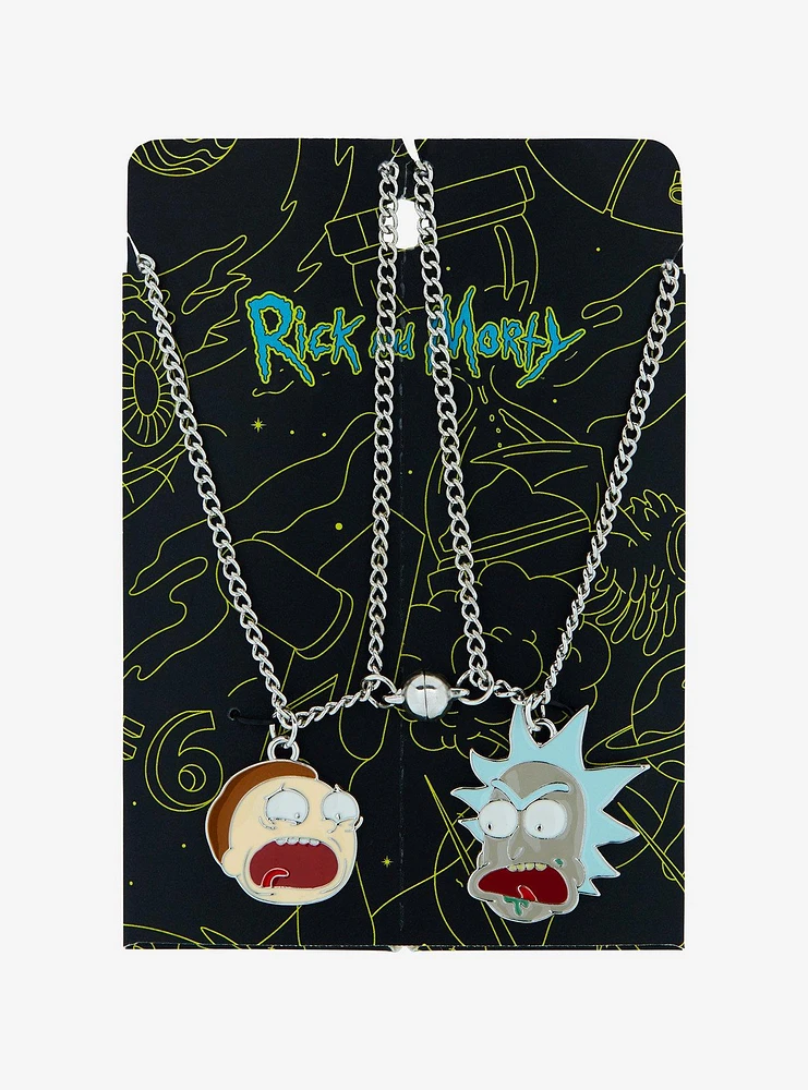 Rick And Morty Duo Best Friend Necklace Set