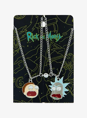 Rick And Morty Duo Best Friend Necklace Set