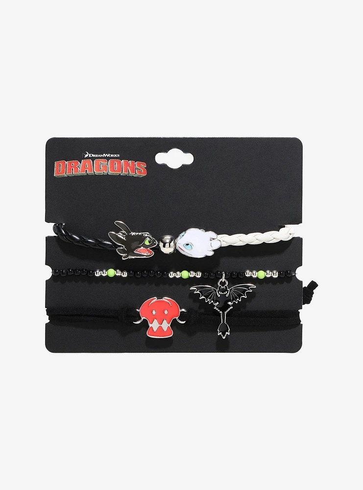 How To Train Your Dragon Toothless & Light Fury Bracelet Set