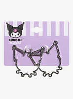 Kuromi Outline Bling Hoop Earrings