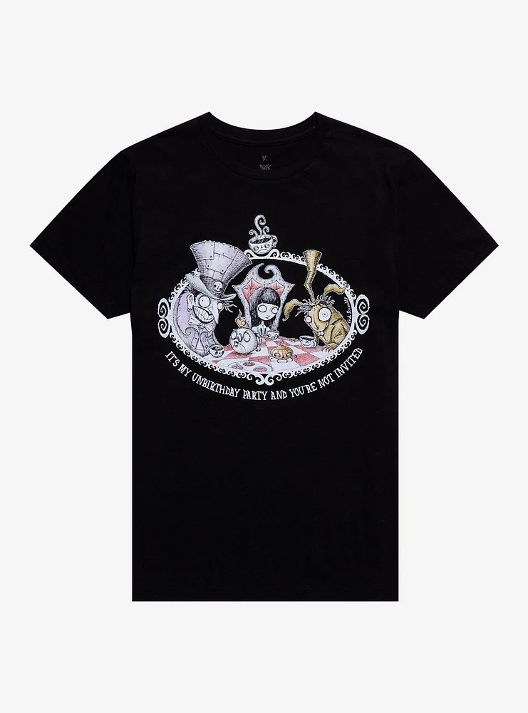 Dark Wonderland Tea Party T-Shirt By Crab Scrambly