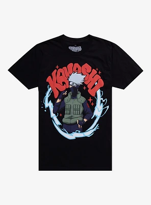 Naruto Shippuden Kakashi Puff Print T-Shirt