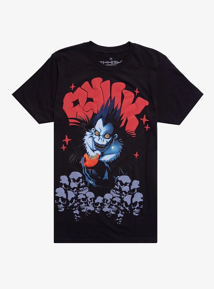 Death Note Ryuk Skull Puff Print T-Shirt