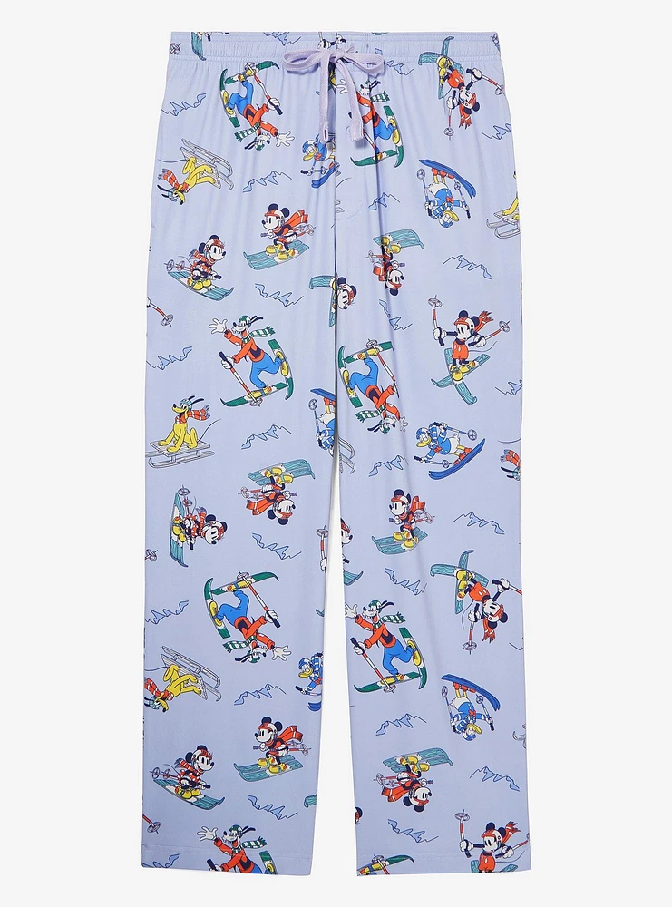 Disney Mickey & Friends Skiing Allover Print Sleep Pants — BoxLunch Exclusive