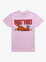 Doin' Fine Crying Llama T-Shirt CTKR Studio