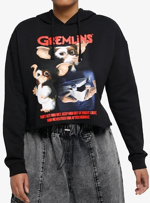 Gremlins Mogwai Collage Girls Crop Hoodie