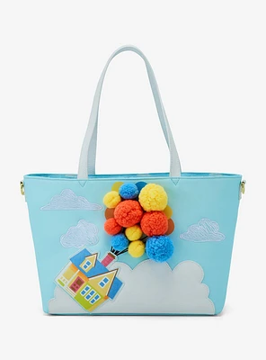 Loungefly Disney Pixar Up Floating House Pom Pom Tote — BoxLunch Exclusive