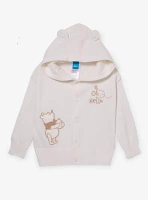 Disney Winnie the Pooh Tonal Bear Toddler Hooded Cardigan