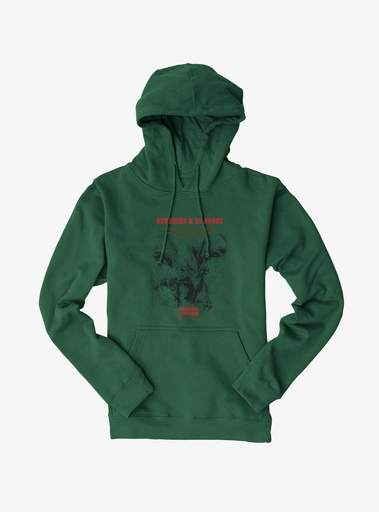 Dungeons & Dragons White Box Dragon and Flames Hoodie