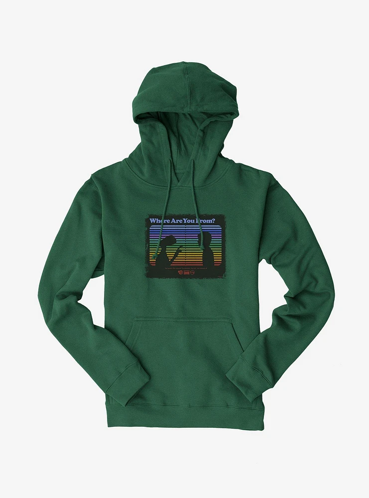 E.T. 40th Anniversary Where Are You From E.T And Elliott Silhouette Hoodie