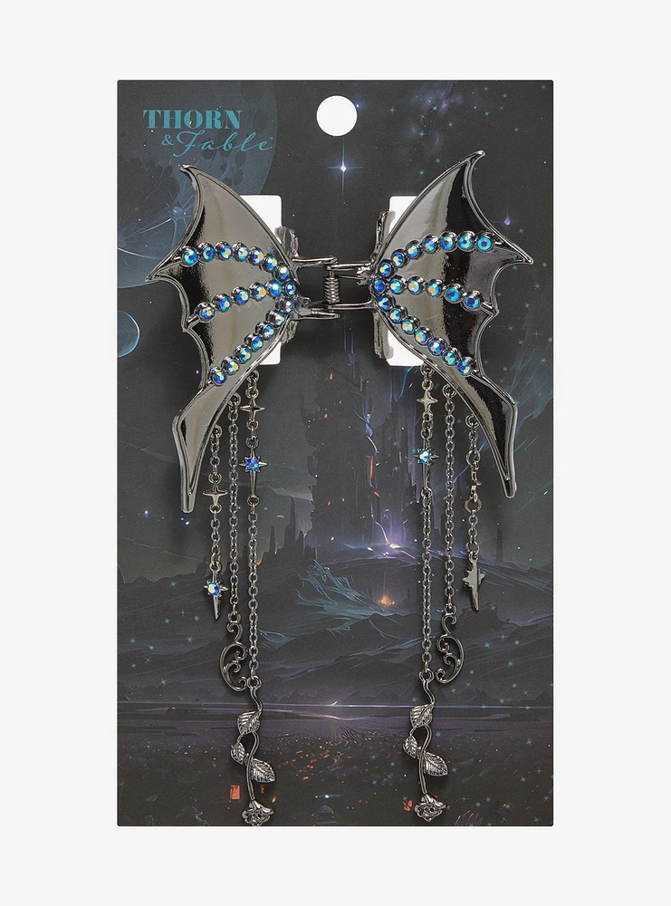 Thorn & Fable Bat Wing Charm Claw Hair Clip