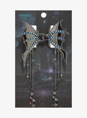 Thorn & Fable Bat Wing Charm Claw Hair Clip