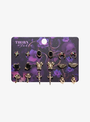 Thorn & Fable Dark Gem Creatures Earring Set