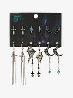 Thorn & Fable Bat Wing Dagger Earring Set