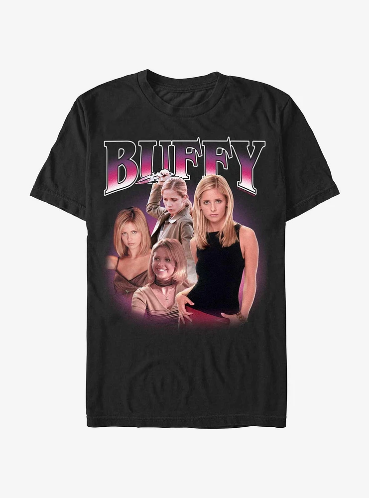 Buffy The Vampire Slayer Retro Montage T-Shirt