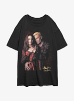 Buffy The Vampire Slayer Blood Love Girls Oversized T-Shirt