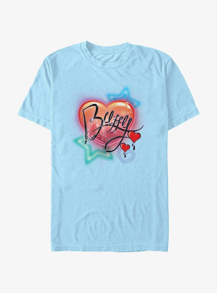 Buffy The Vampire Slayer Airbrushed Heart T-Shirt