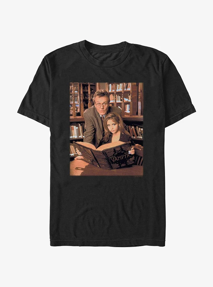 Buffy The Vampire Slayer Book Portrait T-Shirt