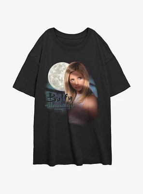 Buffy The Vampire Slayer Night Portrait Girls Oversized T-Shirt