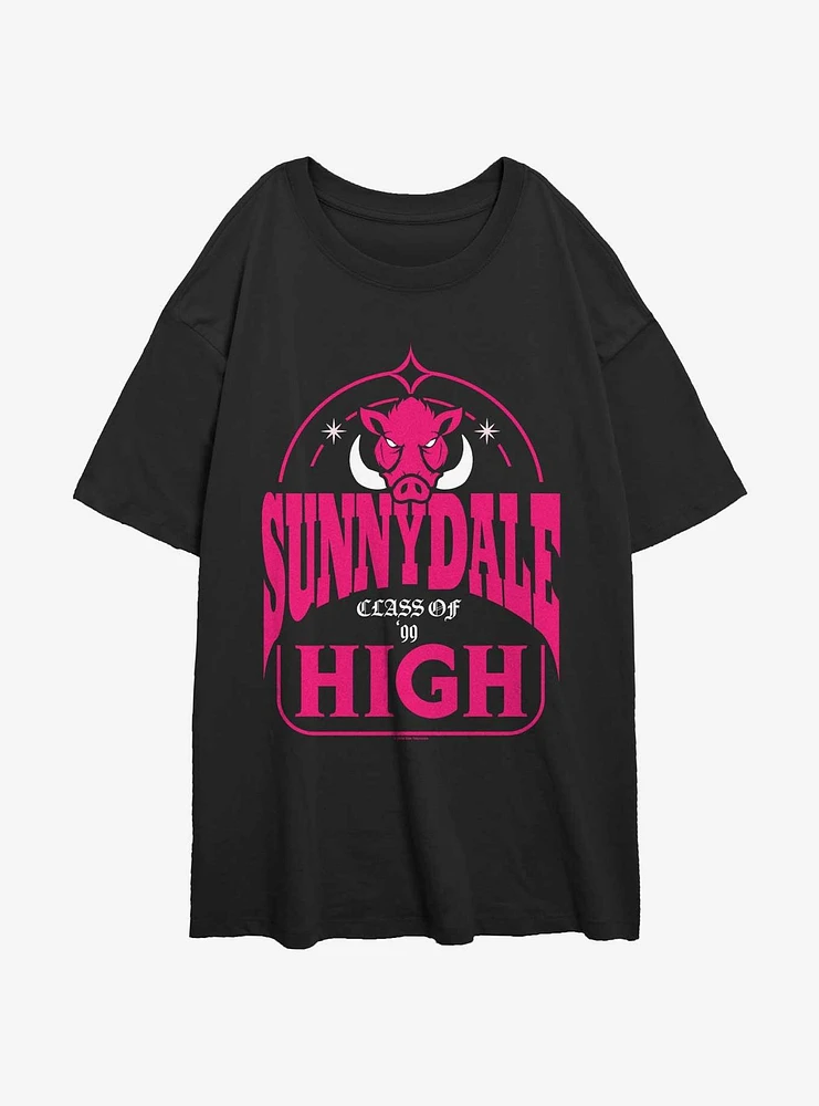 Buffy The Vampire Slayer Sunnydale High Girls Oversized T-Shirt