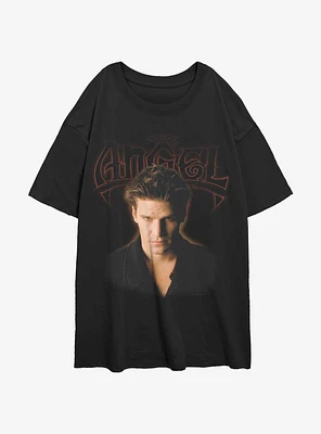 Buffy The Vampire Slayer Cursed Angel Girls Oversized T-Shirt