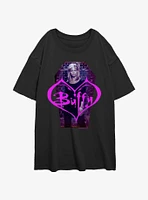 Buffy The Vampire Slayer Coffin Portrait Girls Oversized T-Shirt