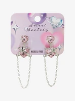 Sweet Society Heart Star Chain Earrings