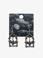 Thorn & Fable Bat Arch Drop Earrings