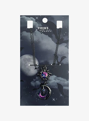 Thorn & Fable Celestial Best Friend Necklace Set