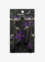 Thorn & Fable Rat Skull Hair Clip Set