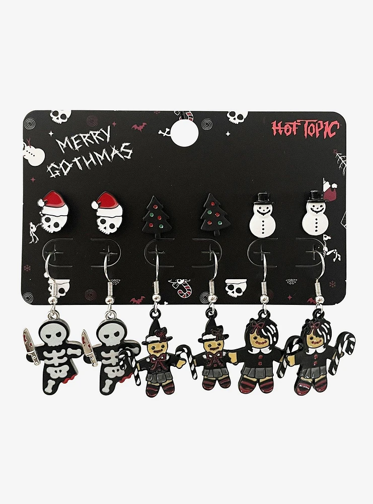 Goth Gingerbread Earring Set