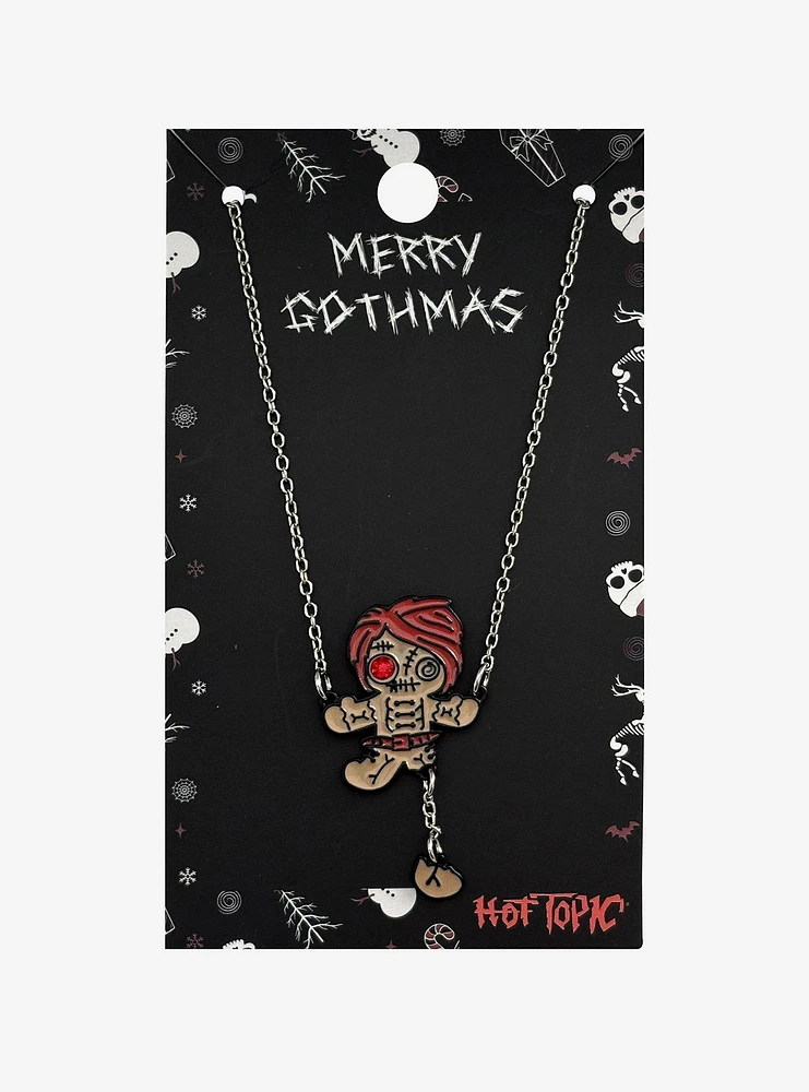 Goth Gingerbread Pendant Necklace