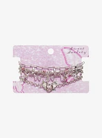 Sweet Society Heart Wing Chain Bracelet Set