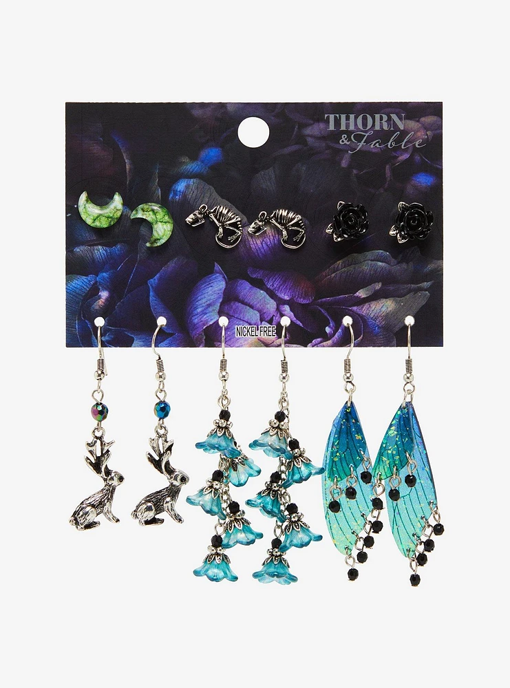 Thorn & Fable Jackalope Wing Rat Earring Set