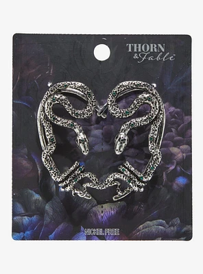 Thorn & Fable Coiled Snake Ear Cuffs