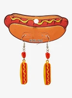 Hot Dog Figural Earrings