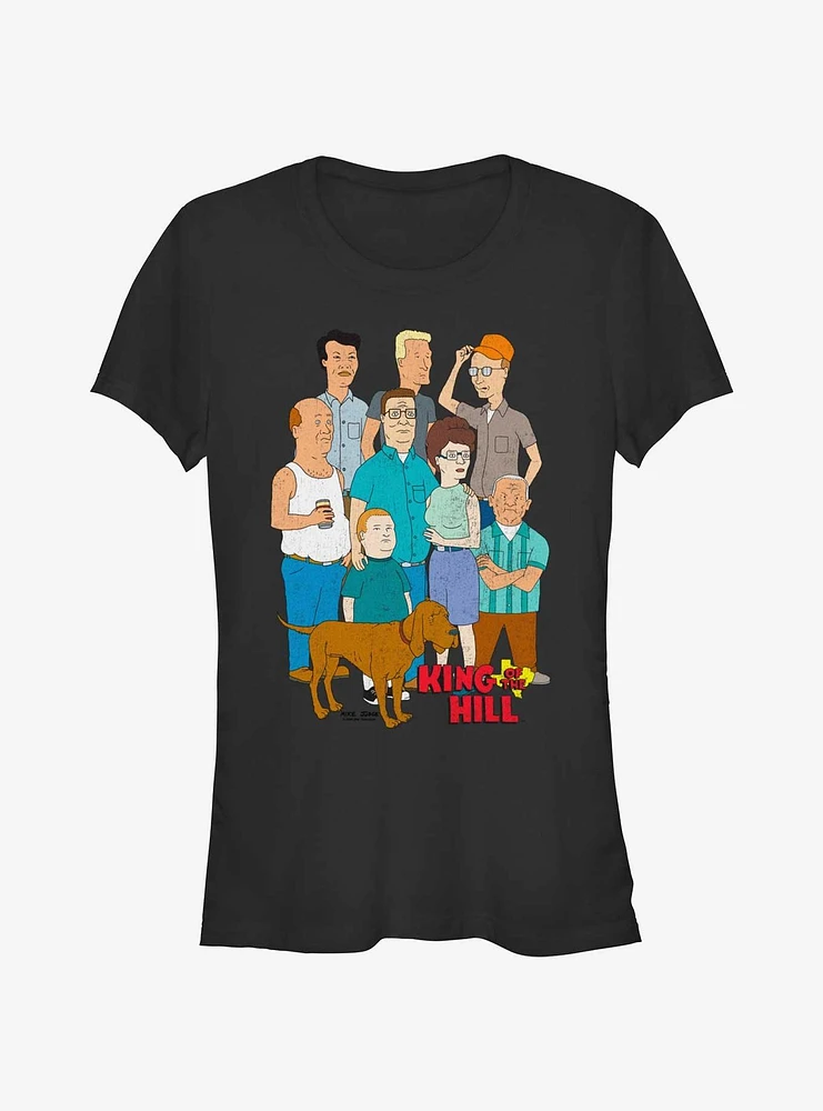 King of the Hill Group Pose Girls T-Shirt