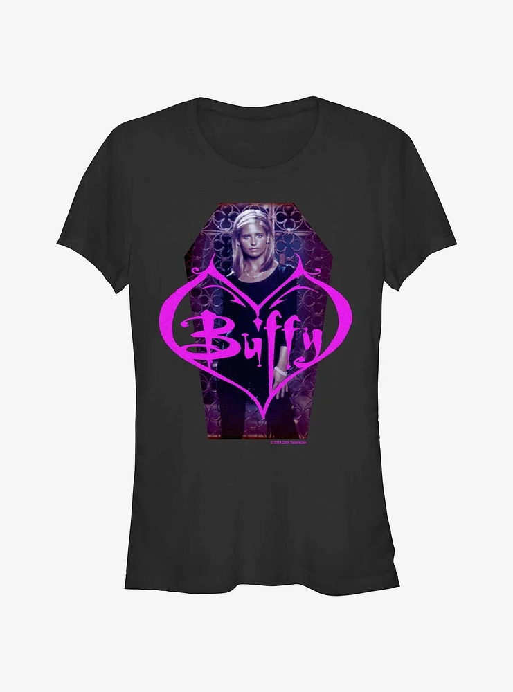 Buffy The Vampire Slayer Coffin Portrait Girls T-Shirt