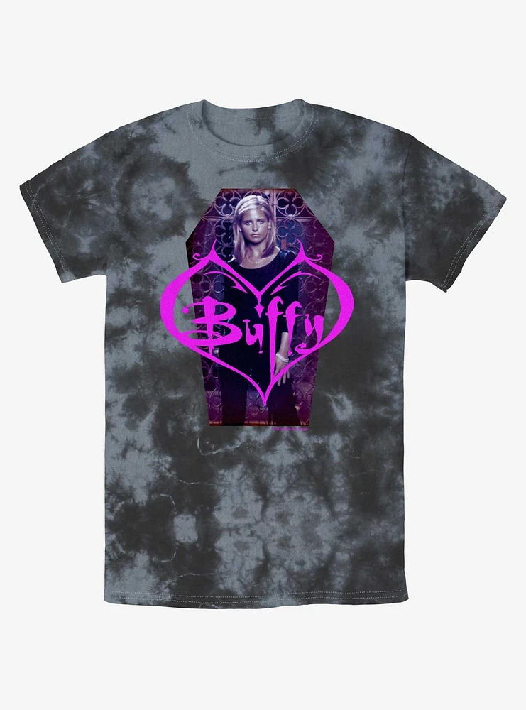 Buffy The Vampire Slayer Coffin Portrait Tie-Dye T-Shirt