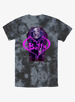 Buffy The Vampire Slayer Coffin Portrait Tie-Dye T-Shirt