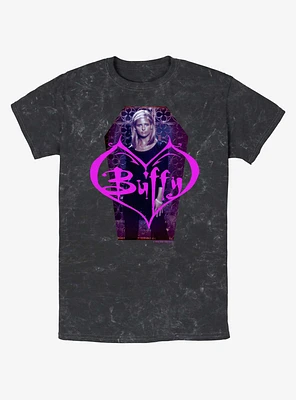 Buffy The Vampire Slayer Coffin Portrait Mineral Wash T-Shirt