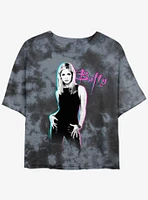 Buffy The Vampire Slayer Retro Girls Tie-Dye Crop T-Shirt