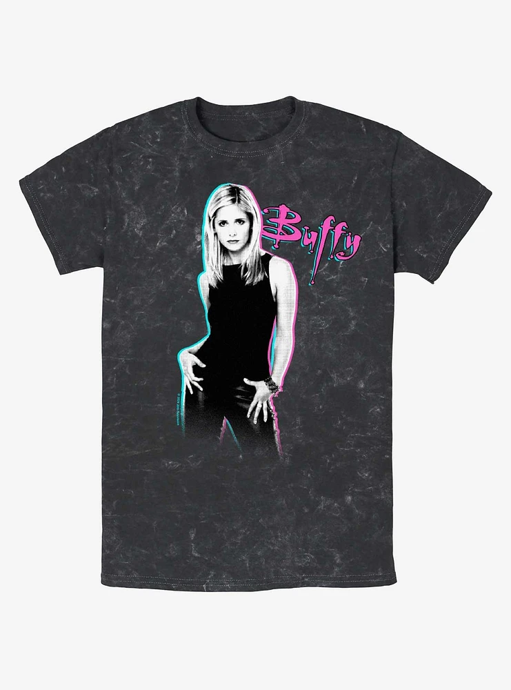 Buffy The Vampire Slayer Retro Mineral Wash T-Shirt