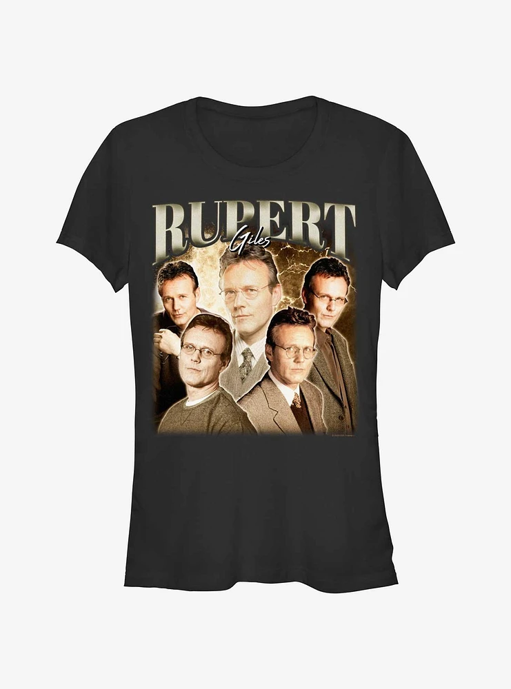 Buffy The Vampire Slayer Rupert Giles Retro Girls T-Shirt