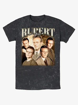 Buffy The Vampire Slayer Rupert Giles Retro Mineral Wash T-Shirt