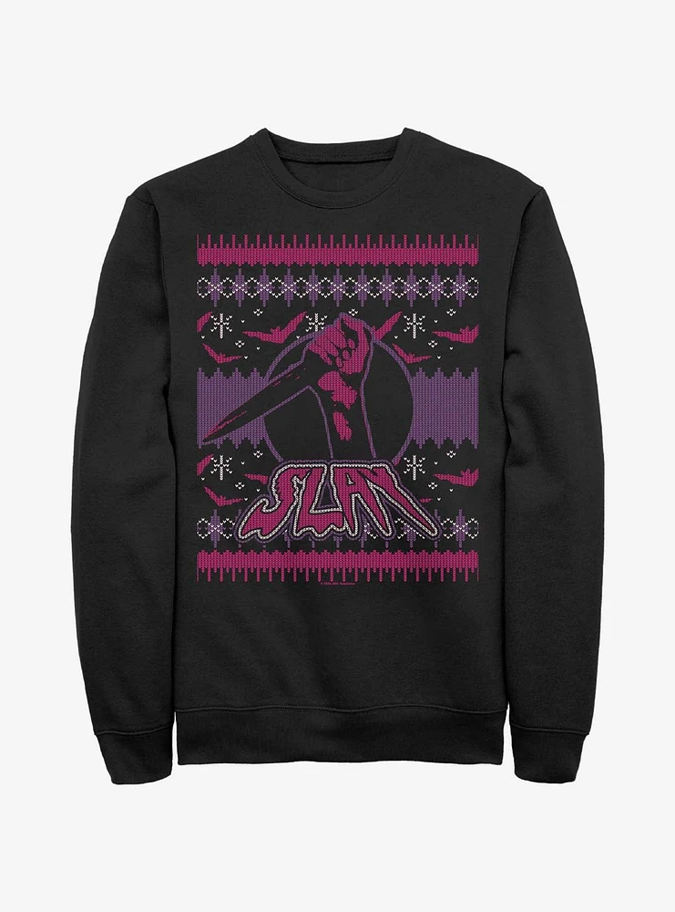 Buffy The Vampire Slayer Slay Ugly Chirstmas Sweatshirt