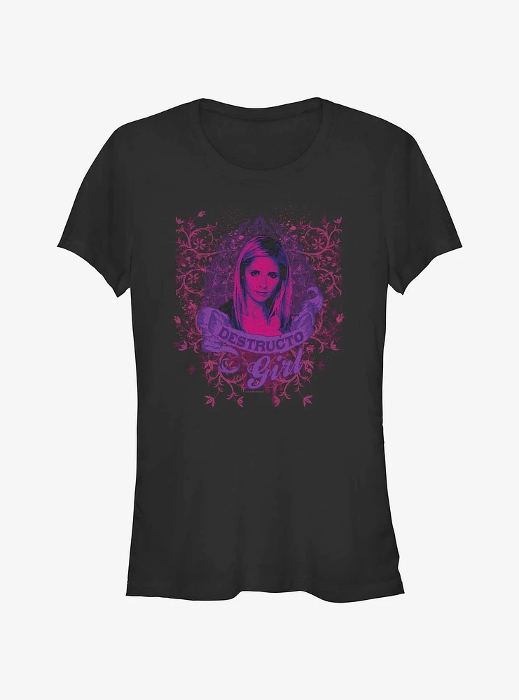 Buffy The Vampire Slayer Destructo Girl Girls T-Shirt